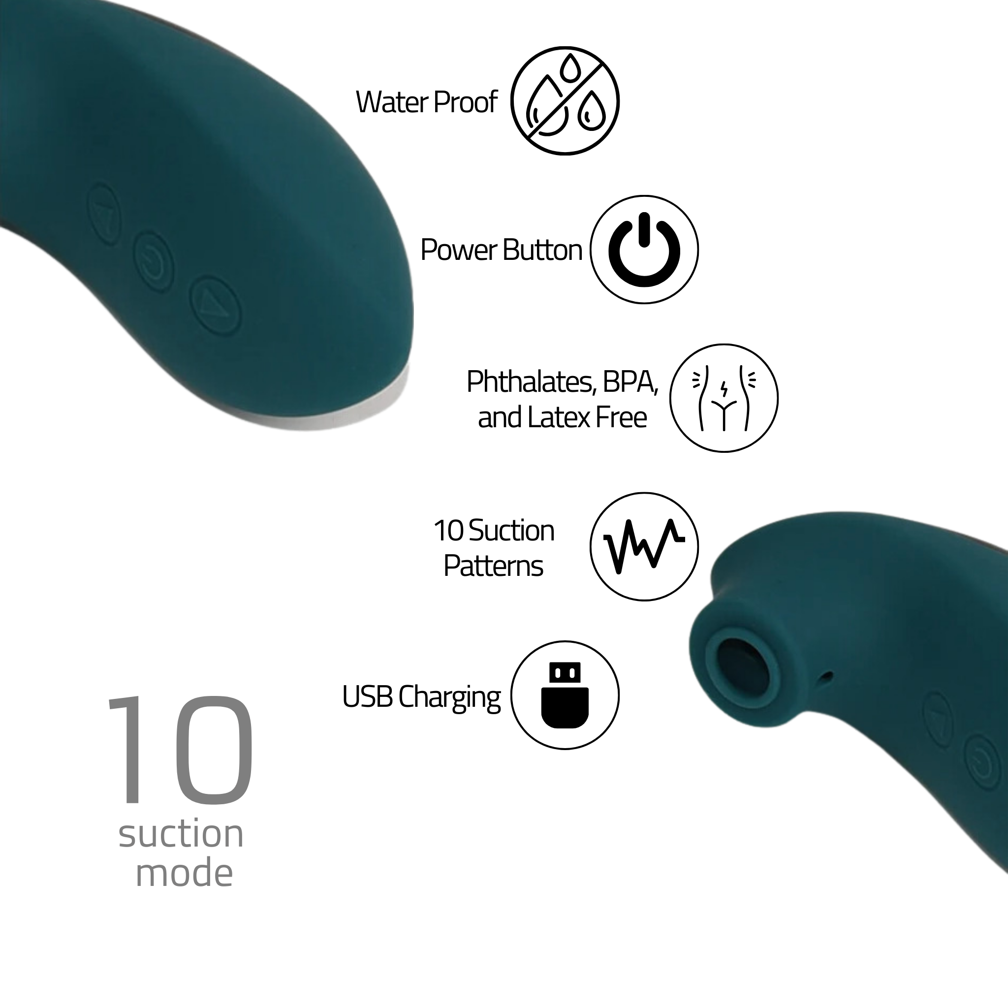 Best 10 Speed Clitoral Suction Massager from Rare Klub | SALE: $29 & Free Shipping