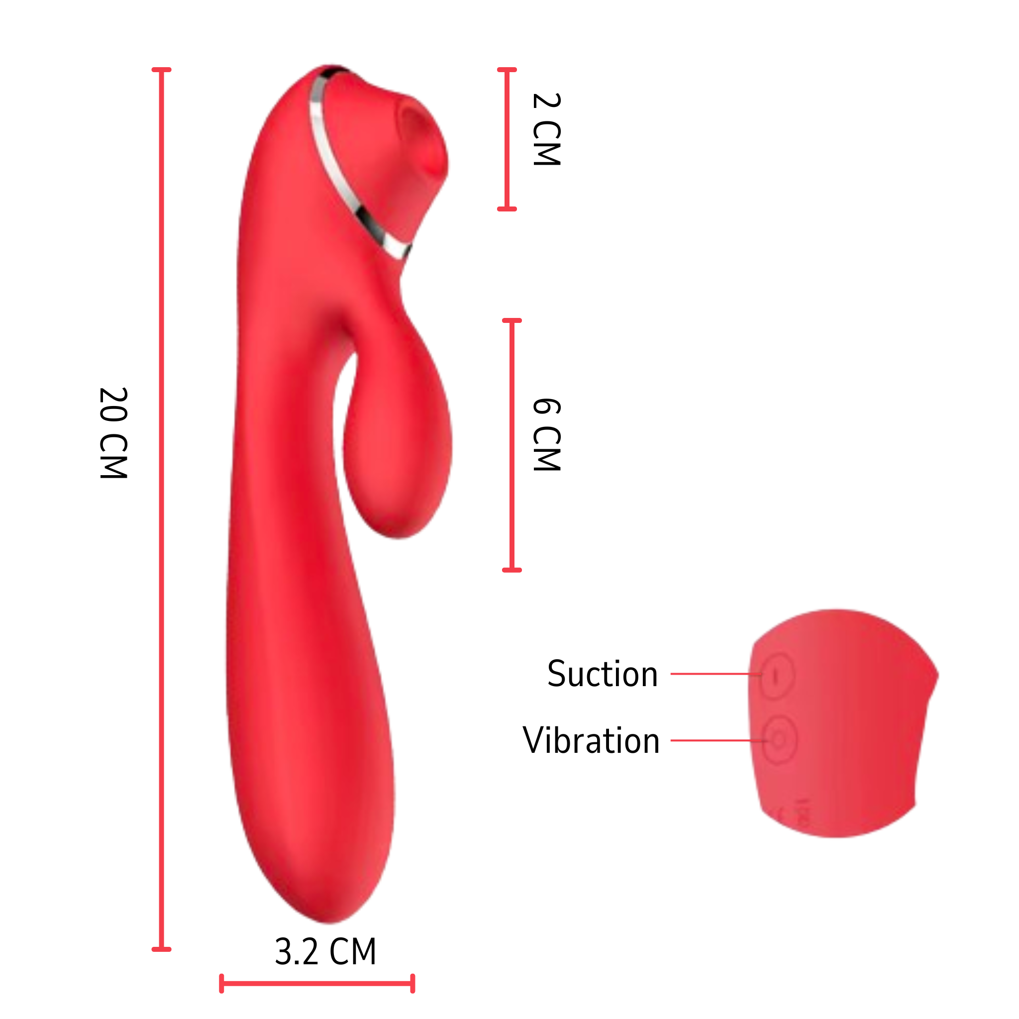 Rabbit with Suction Dual G spot & Clitoral Stimulator Masturbator Vibrator for $79 – Ecsta Care