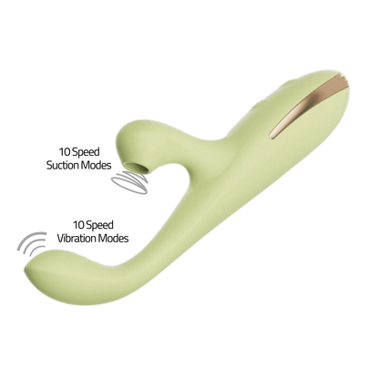 10 Speed G Spot Vibrator & Clitoral Suction | Duo ThrustSonic from Ecsta Care For $29 plus Free Shipping