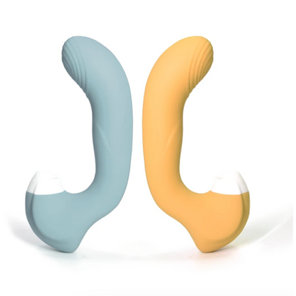 Duo Divine Thrill | Clitoral Tongue Stimulator and G Spot Vibrator | G Spot Vibrator & Clit Teaser | Clit Suction Massager & G Spot Stimulator Masturbator Vibrator Sex Toys For Women for $69 – Ecsta Care