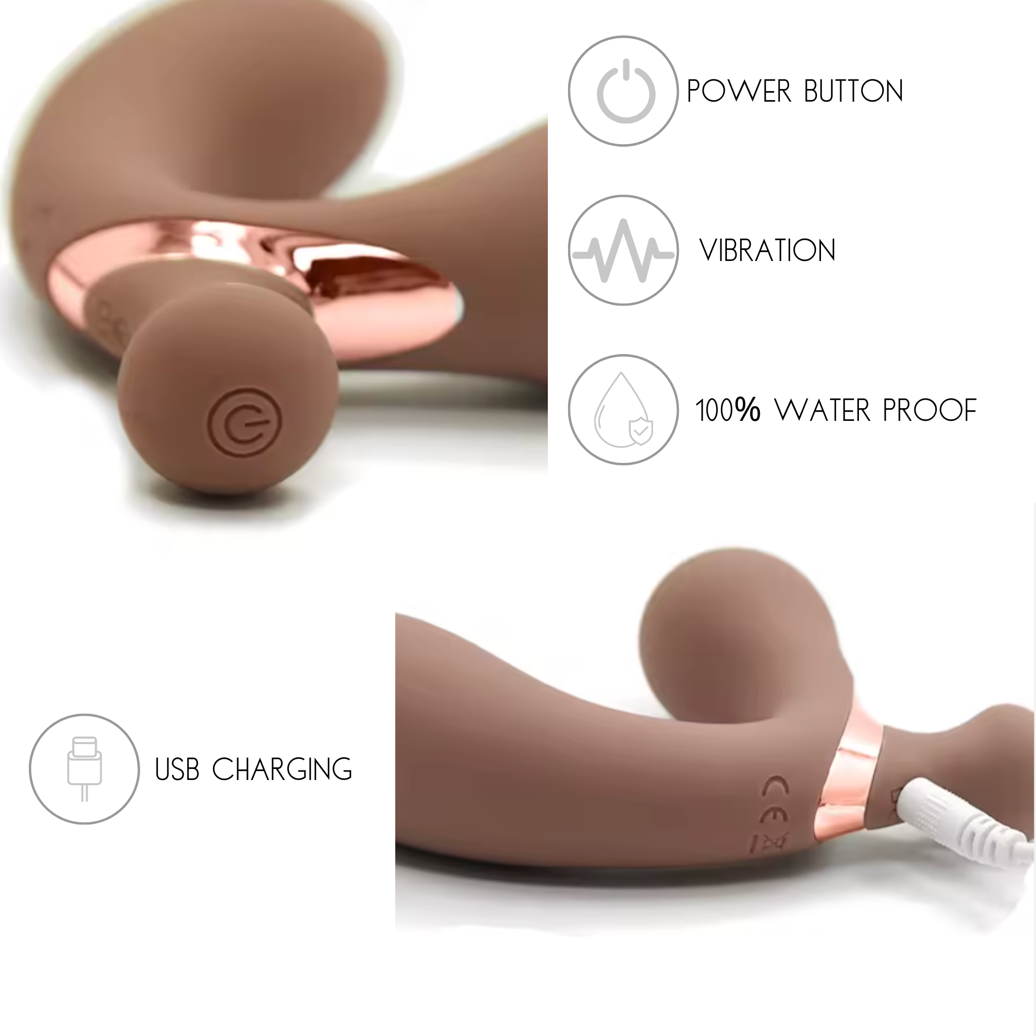 Blissed Out-In | 2 in 1 G spot Clitoral Stimulator Masturbator Vibrator Sex Toys For Women for $49 – Most Premium Toys from Ecsta Care