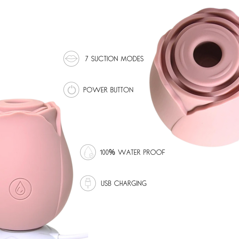 Flora Tease-Or | Rose Vibrator with Suction | G Spot Clit Stimulator Masturbator Vibrator Sex Toys For Women for $49 – Ecsta Care