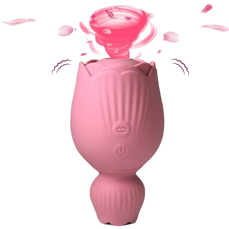 Flora Twirl-OG | Suction & Tongue Rose Vibrator | G Spot Clit Stimulator Masturbator Vibrator Sex Toys For Women for $49 – Best Sex Toys from Ecsta Care