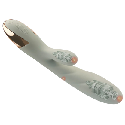 Sizzling Lush | Rabbit Vibrator – Dual Spot Stimulator with Heating | G Spot Stimulator Masturbator Vibrator Sex Toys For Women for $49 – Ecsta Care