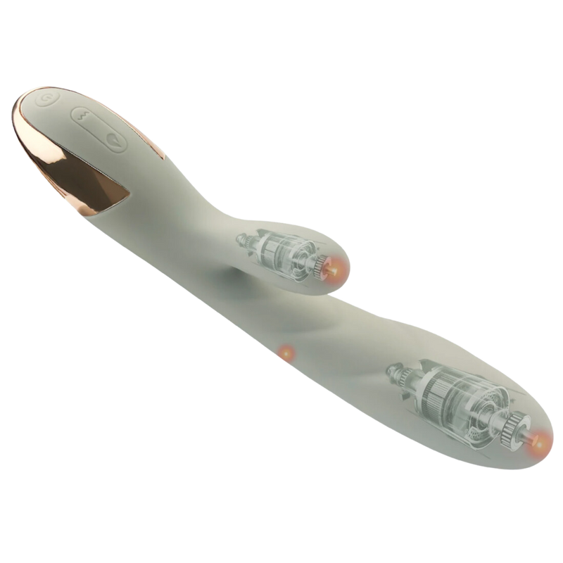 Sizzling Lush | Rabbit Vibrator – Dual Spot Stimulator with Heating | G Spot Stimulator Masturbator Vibrator Sex Toys For Women for $49 – Ecsta Care