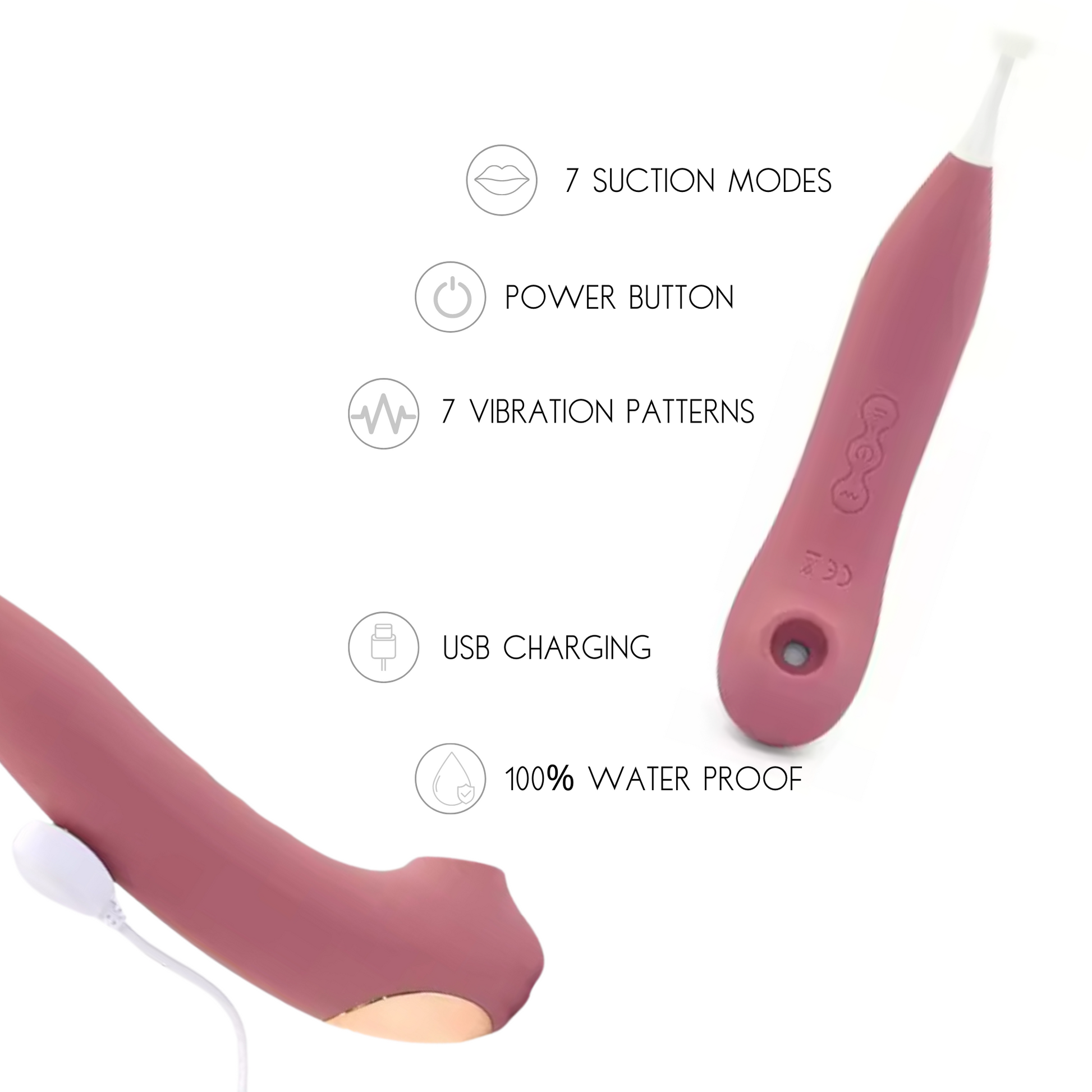 Travel Quickie | Pinpoint Clitoral Vibrator with Suction | G Spot Clit Precise Targeted Stimulator Masturbator Vibrator Sex Toys For Women for $49 – Ecsta Care