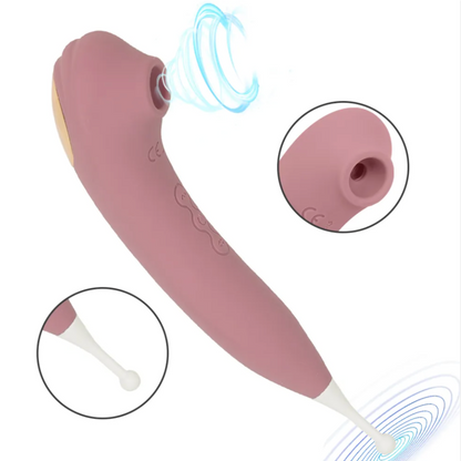 Travel Quickie | Pinpoint Clitoral Vibrator with Suction | G Spot Clit Precise Targeted Stimulator Masturbator Vibrator Sex Toys For Women for $49 – Ecsta Care